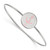 LogoArt Delta Gamma Bracelet - Sterling Silver Rhodium-Plated Enameled Slip-on Bangle - SS048DG-7