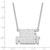 LogoArt Wake Forest University Necklace - Sterling Silver Rhodium-Plated W-F Deacon Large Pendant 18 Inch - View 2