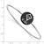 LogoArt Kappa Alpha Theta Bracelet - Sterling S. Rhodium-Plated Enameled Slip-on Bangle - SS049KAT-7 - View 2