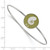 LogoArt Kappa Delta Bracelet - Sterling Silver Rhodium-Plated Enameled Slip-on Bangle - SS049KD-7 - View 2