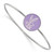 LogoArt Sigma Kappa Bracelet - Sterling Silver Rhodium-Plated Enameled Slip-on Bangle - SS049SKP-7