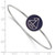 LogoArt Sigma Sigma Sigma Bracelet - Sterling S. Rhodium-Plated Enameled Slip-on Bangle - SS049SSS-7 - View 2