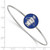 LogoArt Theta Phi Alpha Bracelet - Sterling Silver Rhodium-Plated Enameled Slip-on Bangle - SS049TPA-7 - View 2
