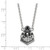 LogoArt Purdue University Necklace - Sterling Silver Rhodium-Plated Boilermakers Train Logo Large Enameled Pendant 18 Inch - View 2