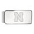 LogoArt University of Nebraska Money Clip - Sterling Silver Rhodium-Plated Letter N