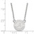 LogoArt University of Alabama Necklace - Sterling Silver Rhodium-Plated Crimson Tide Small Pendant 18 Inch - View 2