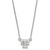 LogoArt University of Tennessee Necklace - Sterling Silver Rhodium-Plated Lady Volunteers Small Pendant 18 Inch