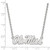 LogoArt University of Mississippi Necklace - Sterling Silver Rhodium-Plated Ole Miss Large Pendant 18 Inch - View 2