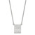 LogoArt University of Mississippi Necklace - Sterling Silver Rhodium-Plated The Grove at Ole Miss Large Pendant 18 Inch