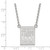 LogoArt University of Mississippi Necklace - Sterling Silver Rhodium-Plated The Grove at Ole Miss Large Pendant 18 Inch - View 2