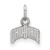 LogoArt Ohio State University Pendant - Sterling Silver Rhodium-Plated The Extra Small