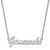 Sterling Silver Rhodium-Plated LogoArt U of South Carolina Gamecocks Script Medium Pendant 18 Inch Necklace