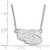 LogoArt Louisiana State University Necklace - Sterling Silver Rhodium-Plated Tiger Eye Small Pendant 18 Inch - View 2