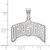LogoArt Ohio State University Pendant - Sterling Silver Rhodium-Plated The Extra Large - View 2