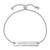 LogoArt Auburn University Bracelet - Sterling Silver Rhodium-Plated Small Bar Adjustable 9 Inch - View 2