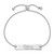 LogoArt University of Florida Bracelet - Sterling Silver Rhodium-Plated Gators Script Small Bar Adjustable 9 Inch - View 2