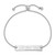 LogoArt University of Alabama Bracelet - Sterling Silver Rhodium-Plated Name Bar Adjustable - View 2