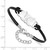 LogoArt Philadelphia Flyers Bracelet - Sterling Silver Rhodium-Plated Hockey Stick Leathe - View 2