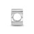 Rhodium-Plated Sterling Silver Mississippi State University M with State Banner Enameled Extruded L - View 2