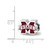 Rhodium-Plated Sterling Silver Mississippi State University M with State Banner Enameled Extruded L - View 4