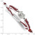 LogoArt University of South Carolina Bracelet - Stainless Steel Adjustable Red Cord - View 2