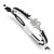 LogoArt Florida State University Bracelet - Stainless Steel F-S Adjustable Cord