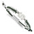 LogoArt Michigan State University Bracelet - Stainless Steel Letter S Adjustable Cord