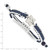 LogoArt University of Michigan Bracelet - Stainless Steel Letter M Adjustable Cord - View 2