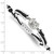 LogoArt University of South Carolina Bracelet - Stainless Steel Adjustable Black Cord - View 2