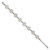 LogoArt Clemson University Bracelet - Stainless Steel Tiger Paw Link 7 Inch with 1.5 Inch Extender - View 2
