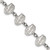 LogoArt University of Florida Bracelet - Stainless Steel Gator Link 7 Inch with 1.5 Inch Extender