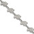 LogoArt University of Kansas Bracelet - Stainless Steel Jayhawk Link 7 Inch with 1.5 Inch Extender