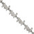Stainless Steel LogoArt Univ of Louisville Letter L Link 7 Inch Bracelet with 1.5 Inch Extender