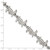 Stainless Steel LogoArt Univ of Louisville Letter L Link 7 Inch Bracelet with 1.5 Inch Extender - View 4