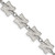 LogoArt University of Nebraska Bracelet - Stainless Steel Letter N Link 6.5 Inch with 1.5 Inch Extender