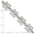 LogoArt University of Nebraska Bracelet - Stainless Steel Letter N Link 6.5 Inch with 1.5 Inch Extender - View 4