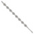 LogoArt University of South Carolina Bracelet - Stainless Steel Link 7.5 Inch with 1.5 Inch Extender - View 2