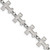 LogoArt University of Tennessee Bracelet - Stainless Steel Letter T Link 7 Inch with 1.5 Inch Extender