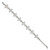 LogoArt University of Tennessee Bracelet - Stainless Steel Letter T Link 7 Inch with 1.5 Inch Extender - View 2