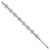 LogoArt Villanova University Bracelet - Stainless Steel Letter V Link 6.5 Inch with 1.5 Inch Extender - View 2