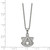 LogoArt Auburn University Pendant - Stainless Steel A-U 18 Inch Necklace with 2 Inch Extender - View 2