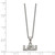 LogoArt Louisiana State University Pendant - Stainless Steel L-S-U 18 Inch Necklace with 2 Inch Extender - View 2
