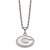 Stainless Steel LogoArt University of Georgia Letter G 18 Inch Necklace with 2 Inch Extender
