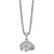 LogoArt University of Iowa Pendant - Stainless Steel Hawk 18 Inch Necklace with 2 Inch Extender
