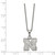 LogoArt University of Nebraska Pendant - Stainless Steel Letter N 18 Inch Necklace with 2 Inch Extender - View 2