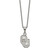 LogoArt University of Oklahoma Pendant - Stainless Steel O-U 18 Inch Necklace with 2 Inch Extender