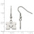 LogoArt University of Michigan French Wire Earrings - Stainless Steel Letter M Dangle Wire Drop, 31.75 mm - View 2