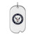 Sterling Silver Rhodium-Plated U.S. Navy Dog Tag