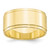 10K Yellow Gold 10 mm Flat with Step Edge Wedding Band