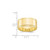 10K Yellow Gold 10 mm Flat with Step Edge Wedding Band - View 3